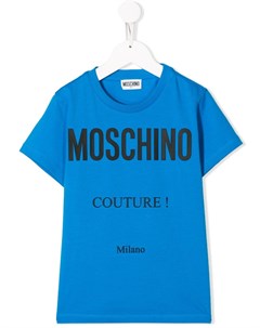 Футболка с логотипом Moschino kids