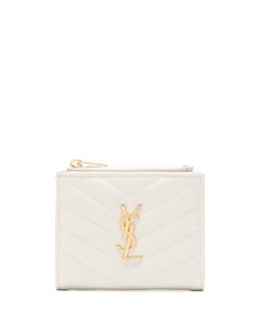 Кошелек YSL с декоративной строчкой Saint laurent