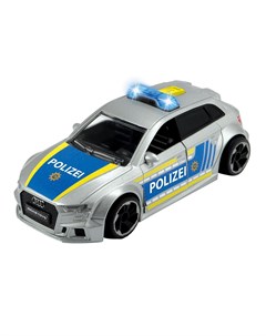 Полицейская машинка Audi RS3 фрикционная с аксессуарами 15 см Dickie toys