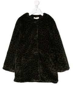 Пальто с леопардовым принтом Zadig & voltaire kids