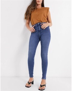 Синие джинсы скинни Vero moda