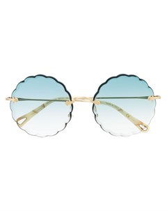 Солнцезащитные очки в массивной оправе Chloé eyewear