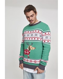 Свитер Sausage Dog Christmas Sweater Treegreen White Red Dark Grey L Urban classics