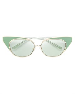 X Linda Farrow солнцезащитные очки в оправе кошачий глаз No21