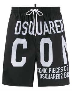 Плавки шорты с принтом Icon Dsquared2