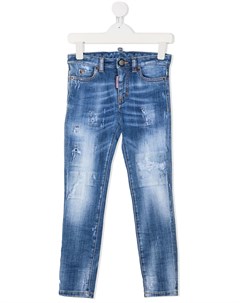 Джинсы скинни с контрастной строчкой Dsquared2 kids