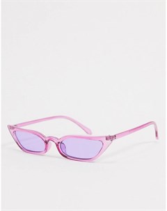 Фиолетовые солнцезащитные очки кошачий глаз Svnx