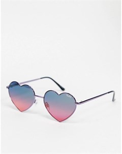 Солнцезащитные очки в фиолетовой оправе Quay Heartbreaker Quay australia