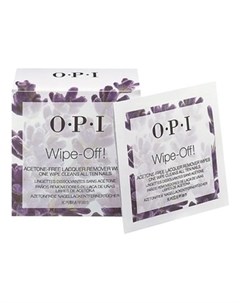 Салфетки Wipe Off Acetone Free Lacquer Remover Wipes без Ацетона для Снятия Лака 10 шт Opi