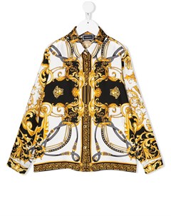 Рубашка с принтом в стиле Baroque Versace kids