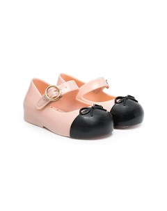 Балетки с контрастной вставкой Mini melissa