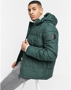 Темно зеленый пуховик Burton menswear