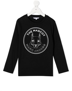 Топ с длинными рукавами и нашивкой логотипом The marc jacobs kids