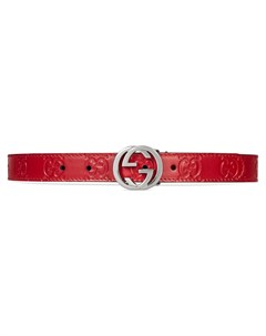 Ремень с пряжкой Interlocking G Gucci kids