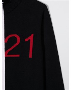 Джемпер вязки интарсия с логотипом Nº21 kids