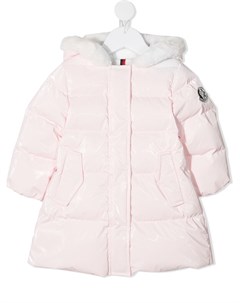 Пуховик с оторочкой из искусственного меха Moncler enfant