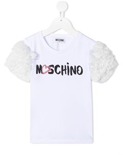 Футболка с оборками Moschino kids