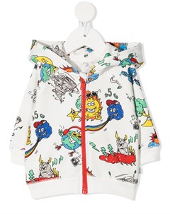 Худи с графичным принтом и длинными рукавами Stella mccartney kids