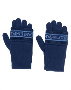 Трикотажные перчатки с логотипом Emporio armani