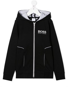 Худи на молнии с логотипом Boss kidswear