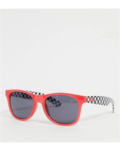 Коралловые солнцезащитные очки с отделкой в шахматную клетку spicoli 4 Vans