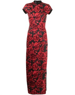Платье макси с цветочным принтом Shanghai tang