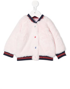 Бомбер с искусственным мехом The marc jacobs kids