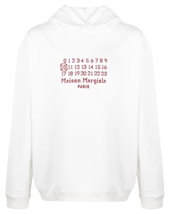 Худи с вышитым логотипом Maison margiela