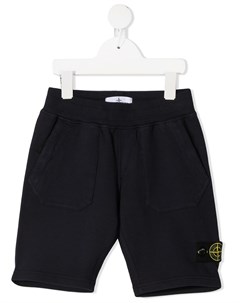 Спортивные шорты с нашивкой логотипом Stone island junior