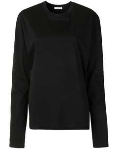 Топ с длинными рукавами и круглым вырезом Jil sander