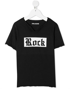 Футболка с принтом Rock Zadig & voltaire kids