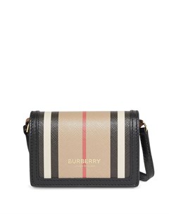 Картхолдер со съемным ремнем и полосками Icon Stripe Burberry