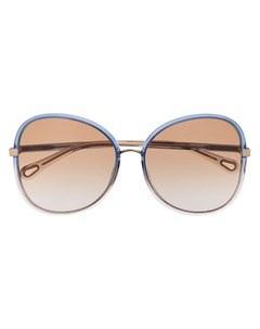 Солнцезащитные очки в массивной оправе Chloé eyewear