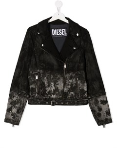 Байкерская куртка с эффектом металлик Diesel kids