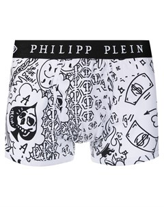 Боксеры с узором граффити Philipp plein