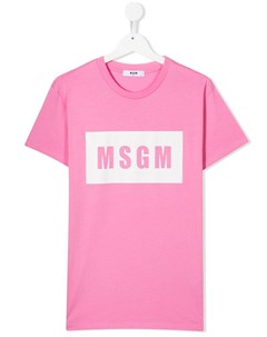 Футболка с логотипом Msgm kids