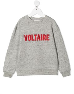 Толстовка с вышитым логотипом Zadig & voltaire kids