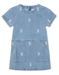 Джинсовое платье с монограммой Burberry kids