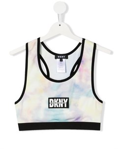 Укороченный топ с принтом тай дай Dkny kids