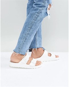 Белые сандалии Arizona Eva Birkenstock