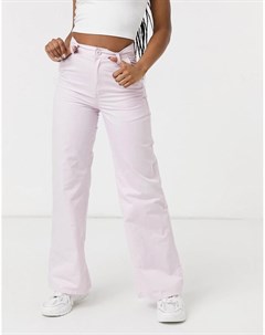 Розовые брюки прямого кроя Cotton:on