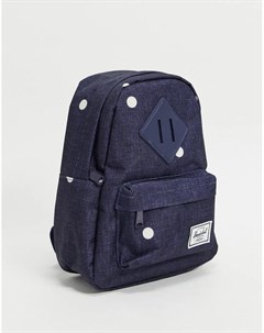 Синий мини рюкзак в белый горошек Herschel Herschel supply co