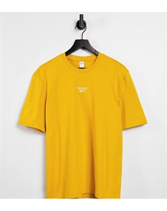 Свободная футболка желтого цвета с логотипом эксклюзивно для ASOS Reebok