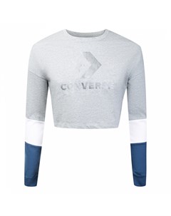 Женская толстовка Colorblocked Cropped Long Sleeve Converse