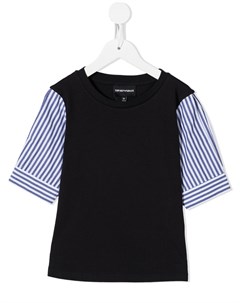 Футболка с контрастными полосами Emporio armani kids