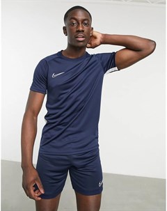 Темно синяя футболка academy Nike football
