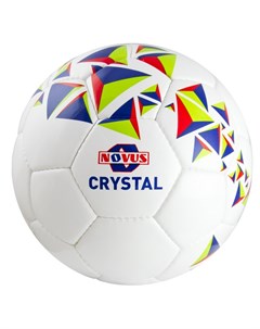 Мяч футбольный Crystal р 3 бело сине красный Novus