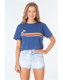 Футболка GOLDEN DAYS CROP TEE 8962 MID BLUE S Rip curl