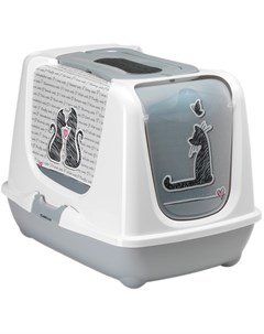 Trendy Cat туалет для кошек закрытый Влюбленные кошки 57 х 45 х 42 6 см 1 шт Moderna