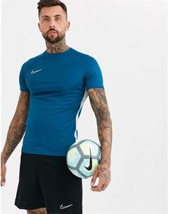 Синяя футболка dry academy Nike football